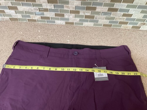 Eddie Bauer Women's Guide Pro Lined Pants Size 20W Eggplant Purple 40x31” New - Picture 14 of 19