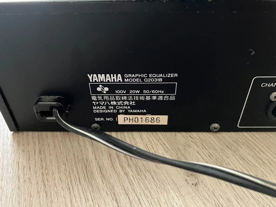 YAMAHA Q2031B 2channel 31band Graphic Equalizer Operation Confirmed From Japan - Image 4 of 4