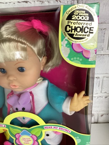 Vintage Lovee sprechende Sing and Play blonde 12 Zoll Puppe mit Tieren NEU - Bild 3 von 14