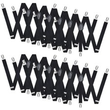 12Pcs Halloween Suspenders for Men Adjustable Suspender Elastic Y Back Style ...