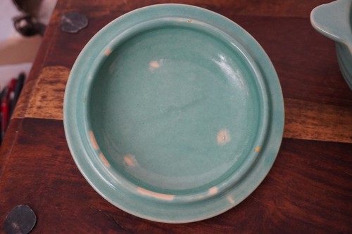Lot of 3 - Pacific Pottery Hostessware 5 1/4" Teal Green Covered Soup Bowls #36A - Picture 7 of 18