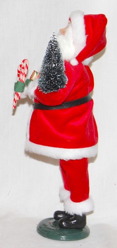 Byers Choice Terciopelo Rojo Papá Noel Caroler - Nuevo - ENVÍO PRIORITARIO GRATUITO - Imagen 3 de 4