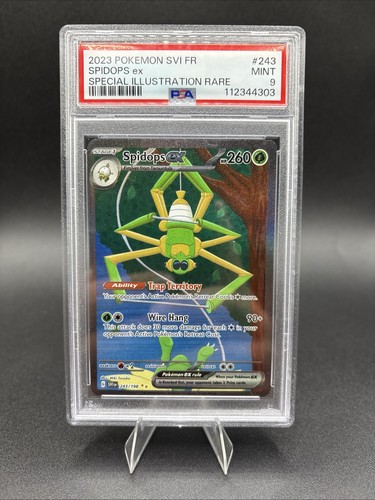 Spidops ex 243/198 Sv01: Scarlet & Violet Base Set Holo SIR Rare PSA 9 - Picture 1 of 2
