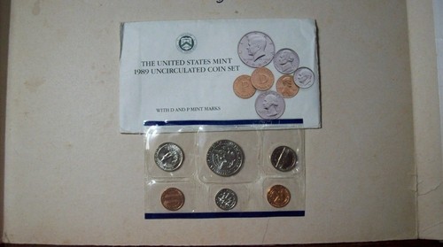 1989 US Mint Set Uncirculated 10 Coin Set Philadelphia & Denver P & D - Picture 3 of 3