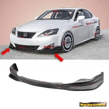 For 06-08 Lexus IS250 IS350 PU Black Front Bumper Lip Spoiler F-Sport Body Kit