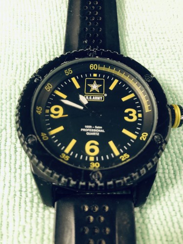 US NAVY Armbanduhr Edelstahl Gehäuseboden, wasserdicht ~ braucht Batterie - Bild 4 von 14
