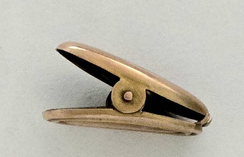 VINTAGE 10KT YELLOW GOLD TIE CLIP WITH TINY DIAMOND 1.33g - Picture 4 of 6