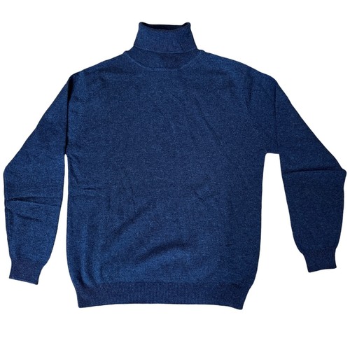 Kirkland's Signature Women's (M) 100% Cashmere Blue Soft Turtleneck Sweater - Picture 5 of 12