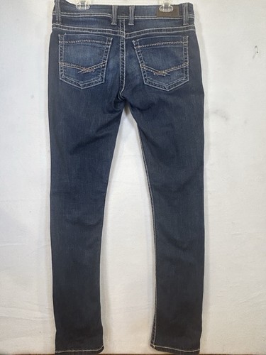 Pantalones de mezclilla BKE Buckle Culture para mujer talla 31L (31x33,5) ajustados elásticos azules - Imagen 5 de 9