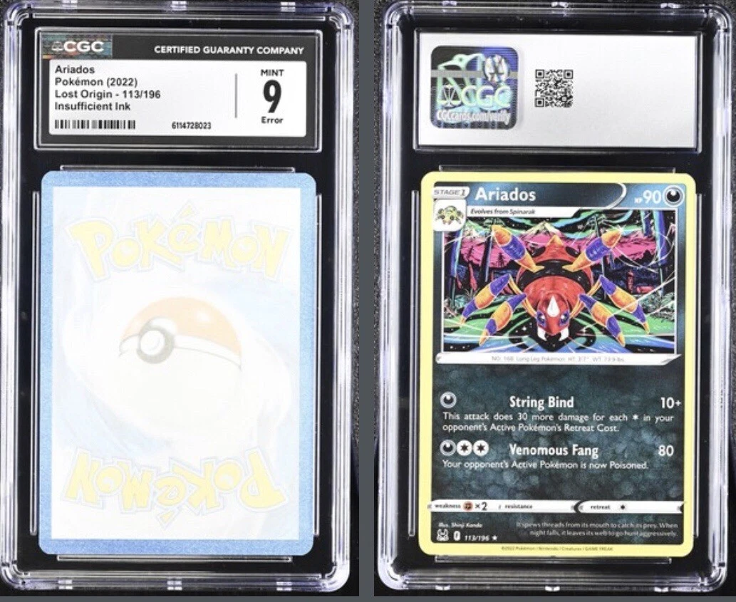 Pokémon TCG Rare Misprint Individual Collectible Card Game Cards