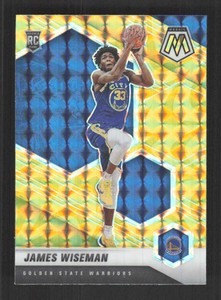 James Wiseman 2020-21 Panini Mosaic Mosaic Reactive Yellow Rookie #205