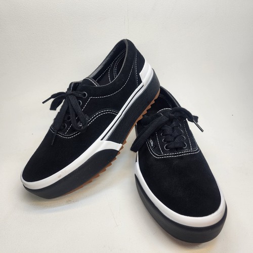 Vans Era Stacked Platform Canvas Sneakers Black Size 7.5 Men 9 Women's
