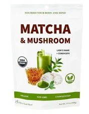 Cherie Sweet Heart Matcha & Mushroom Organic Matcha Latte Powder 3.5 oz