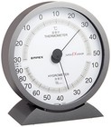 EMPEX Super EX Precision Thermometer & Hygrometer EX-2717 Metallic Gray F/S NEW