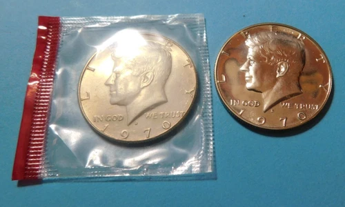 1970-D /1970-S Kennedy (40% Silver) Half Dollars UNC/Proof