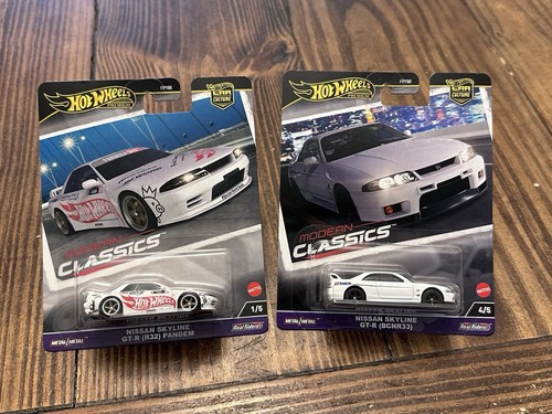 2 Hot Wheels Premium Car Culture, Nissan Skyline GT-R & GT-R Pandem