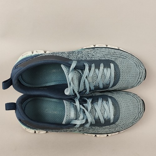 Skechers Trainers Womens 6 Blue Mesh Lace Up Comfort Running Walking Glide Step - Picture 12 of 14
