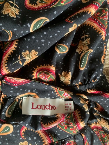 LOUCHE midi Maxi Dress 12 boho vintage Style gypsy ethnic Wench - Picture 16 of 16