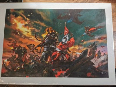 Warhammer Restposten A3 Art Black Library Poster Eldritch Omens nummeriert limitiert