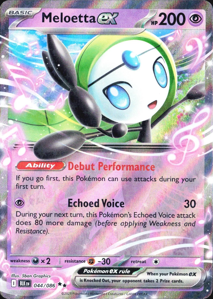 【極美品】メロエッタEX ホロカード HP110 Meloetta Ex Pokémon TCG Cards for sale | eBay