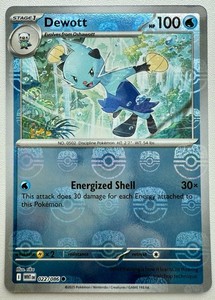 Dewott 22/086 Masterball Reverse Holo Pokemon TCG White Flare (Pack Fresh) NM+/M