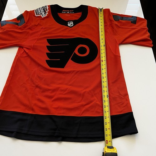 🏒 Flyers #17 Wayne Simmonds 2019 Stadium Series Jersey 52 Adidas Orange NHL 🔥 - Picture 10 of 10