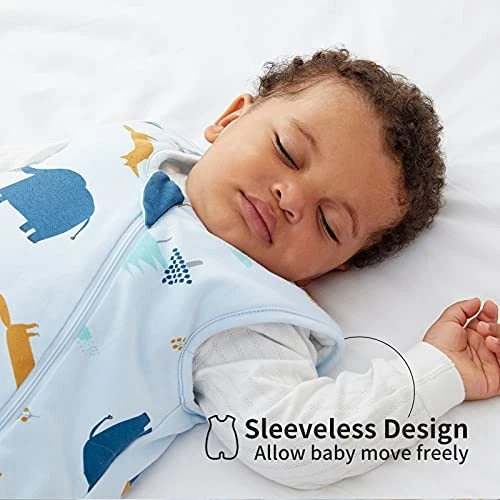 Duomiaomiao Baby Schlafsack 2.5 tog,Schlafsack Baby Ganzjahres, Baumwolle Baby S - Bild 2 von 4