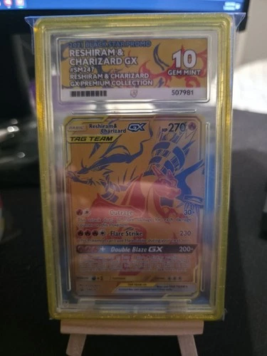 Pokemon TCG Reshiram Charizard GX SM247 Promo Card Ace 10 - GUARD INC