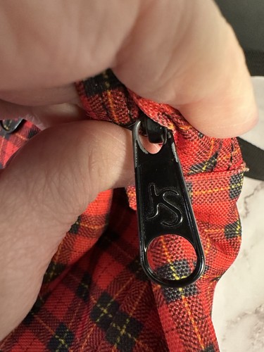 Y2K Jansport half pint mini backpack black red plaid purse vintage 90s - Picture 6 of 11