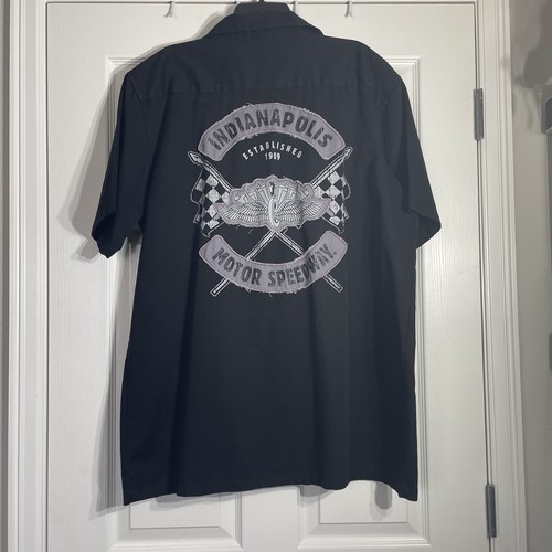 Indianapolis Motor Speedway Racing Mechanic Button Up Shirt XXL - Picture 4 of 7