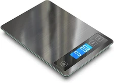 Food Scale 22lb Digital Kitchen Scale, 1g/0.1oz, Stainless Steel, Gray