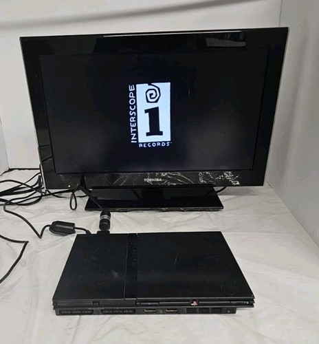 PlayStation 2 PS2 Slim SCPH-70001 Console W/ Cables Controller And Budokai Game - Picture 2 of 15