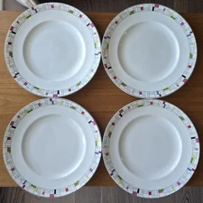 SET OF 4 LENOX KATE SPADE GRAMERCY PARK ACCENT LUNCHEON PLATES 3 SETS AVAILABLE