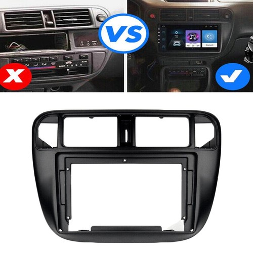 For Honda For Civic 1996 2001 Car Stereo Retrofit 9inch Matt Black Frame Panel - Picture 18 of 21