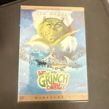 Dr. Seuss How the Grinch Stole Christmas DVD Jim Carrey Very Good Collectors Edi