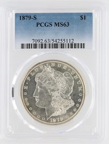 1879-S Morgan Silver Dollar PCGS MS63 S$1 San Francisco Minted No Reserve