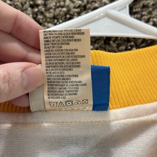 Adidas NBA Golden State Warriors The City Track Jacket 2XL White Blue Yellow - Picture 4 of 11