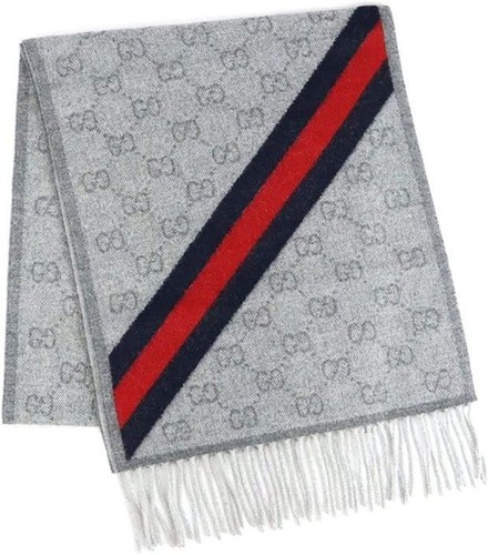 Gucci GG Web Wool Scarf 62864585 - Picture 4 of 7