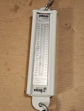 Viking Pelouze Hanging Scale Model 7820 Vintage 220 X 2 LB, 100 X 1 KG Capacity