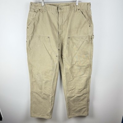 Carhartt B136 Duck Double Front Work Dungaree Pants Mens 38