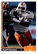Russell Maryland 1991 Upper Deck Rookie #5 Dallas Cowboys