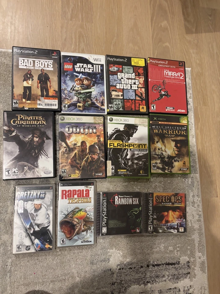 Video Game Bundle - Lot of 42 - Xbox 360 - XBOX, PS1,PS2,PSP UNTESTED - AS IS - Image 4 of 4
