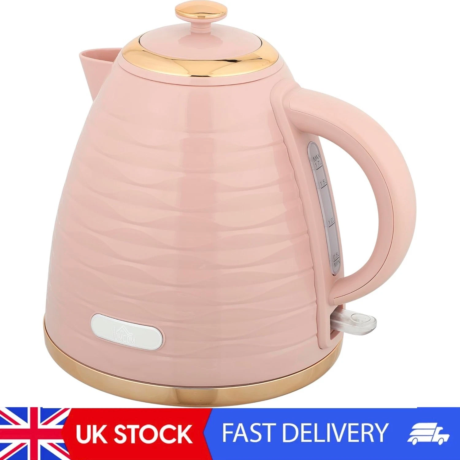Electric Kettle 1.7L, Fast Boil, 3kW Cordless Water Kettle With Removable
