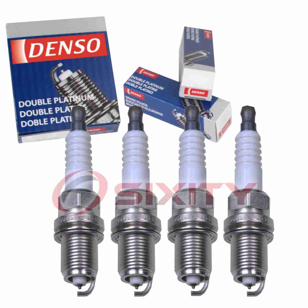 4 pc Denso Platinum Long Life Spark Plugs for 2003 Volvo V40 1.9L L4 ps