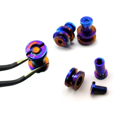 BUXAN 1 Set Baked Blue Titanium Screw Set For Hinderer XM-18 3.5" Knife Parts Screw