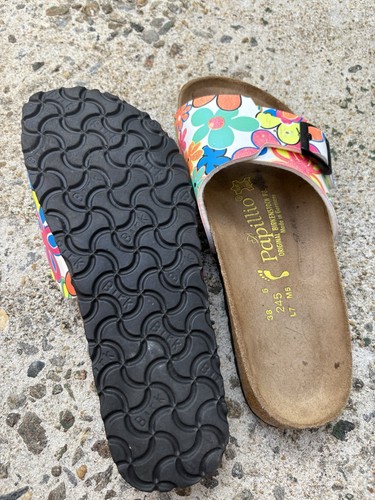 Papillio by Birkenstock Madrid Colorful Floral Sandals Womens EU 38 US 8 - Picture 6 of 7