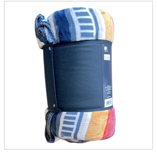 Pendleton Velvety Soft Plush Blanket Queen Saltillo Stripe NEW - Picture 2 of 4