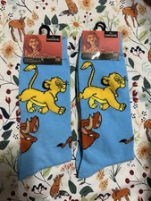 New Disney The Lion King Simba Crew Socks Size 6-12