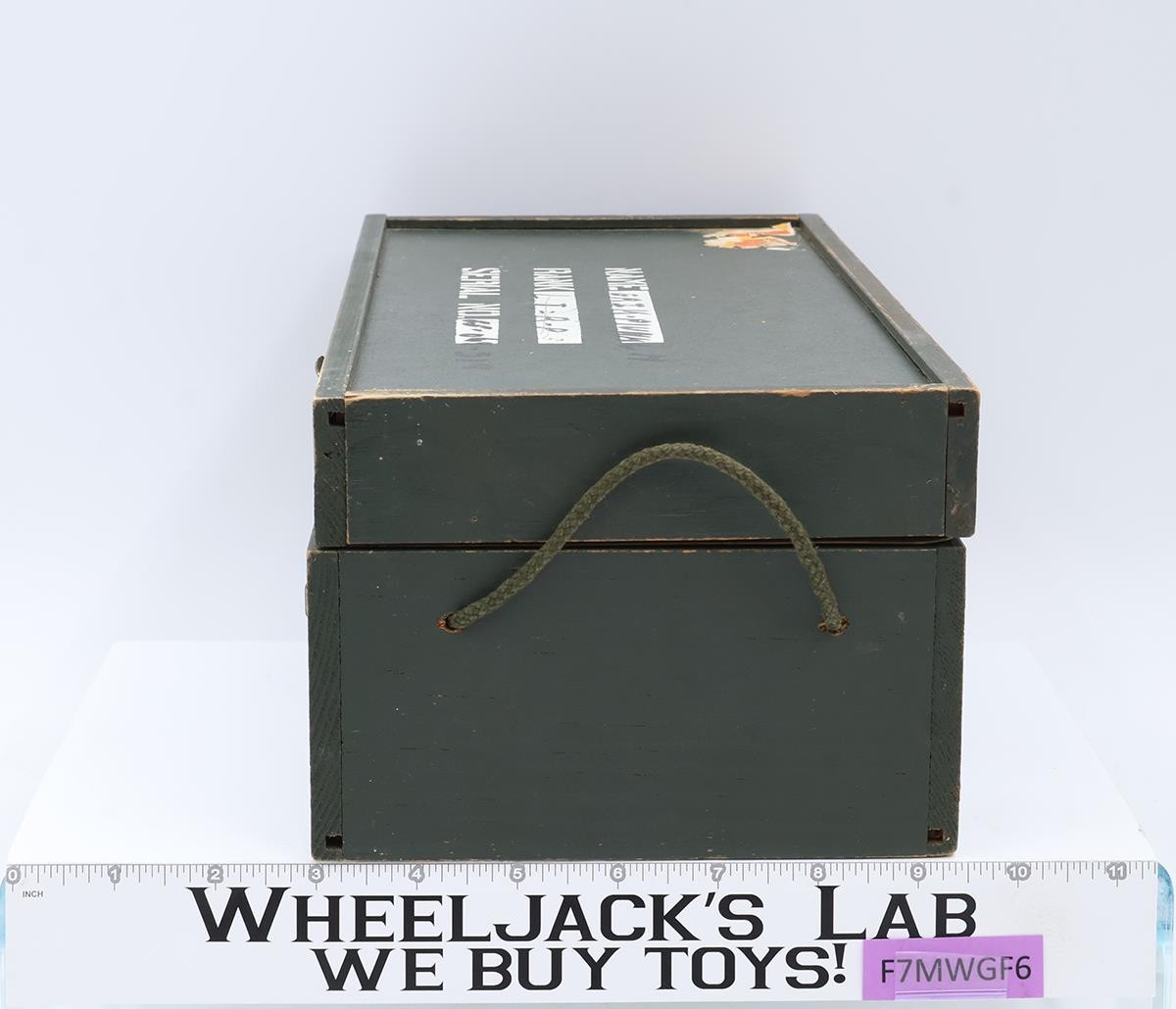 G.I. Joe Wooden Footlocker W/ Tray 1964 Hasbro Vintage Action