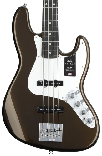 Fender American Ultra II Jazz Bass - Texas Tea, Ebony Fingerboard